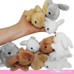 【SALE 10%OFF】 うさぎのぬいぐるみ Little Beans ミニサイズ プレゼントに ウサギ 10個セット 人気の4色