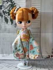 ブライス着物 正絹 豪華大振袖セット★ブライスアウトフィット ブライス着物 正絹 豪華大振袖セット☆ブライスアウトフィット