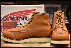 【8E 箱付 美品 サイド羽タグ 99年】レッドウィング 875 アイリッシュセッター 茶 オロイジナル モックトゥ ブーツ redwing HOPESMORE【FF502】