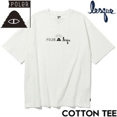 半袖TEE Tシャツ POLeR × LESQUE ポーラー レスケコラボ COTTON TEE 251MCV0198 WHT 日本代理店正規品