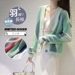 カーディガン ニット レディース 秋服 ニットカーディガン 長袖 春秋冬 羽織り アウター カジュアル セーター トップス 体型カバー ショートニット ant4y944388