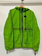 DIESEL ディーゼル【XS】メンズ フード付き ナイロンジャケット 薄い緑 