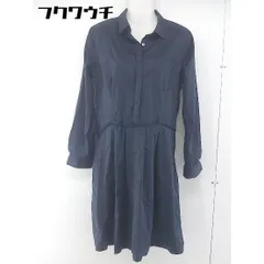 ◇ ◎ JOURNAL STANDARD ジャーナルスタンダード 長袖 膝丈 ワンピース サイズM ネイビー レディース 【中古】 【1105140001845】
