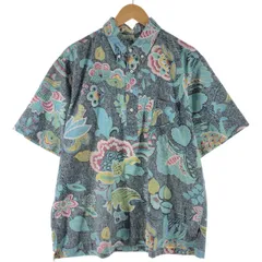90's【レインスプーナー】プルオーバー　ボタンダウンアロハシャツ 古着 90年代 レインスプーナー REYNSPOONER 水着タグ ビキニタグ