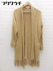 ◇ OPAQUE.CLIP オペークドットクリップ コットン 長袖 ニット カーディガン サイズ38/M ブラウン系 レディース 【中古】 【1002802218620】