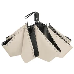 Color:サンドベージュ(花柄) シシベラ 折りたたみ傘 199g 日傘 uvカット 100 遮光 折り畳み ワンタッチ自動開閉 丈夫 軽量 完全遮光 折りたたみ傘 晴雨兼用 日傘 レディース 子供用 スポーツ観戦用 サンドベージュ(花柄)