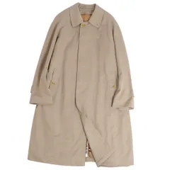 美品 Vintage バーバリー Burberrys コート ステンカラーコート バルマカーンコート 裏チェック ライナー付き 英国製 アウター メンズ 48SHORT(M相当) ベージュ