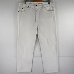 古着 90's/90年代 リーバイス Levi's USA製 デニムパンツ 505 ストレート ジーパン カラーパンツ 大きいサイズ ジーンズ w38 L30  ホワイト メンズ