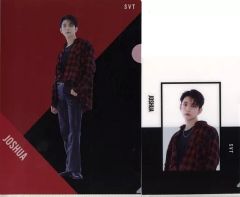 [중고] 클리어 파일 조슈아 클리어 파일 세트 (2 장 세트) [이치 반 쿠지 SEVENTEEN From PLEDIS ENTERTAINMENT] 클리어 파일 세트 상