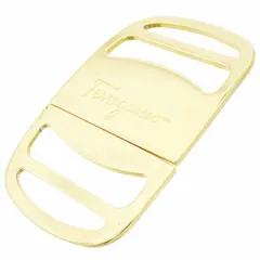サルヴァトーレ フェラガモ ベルトバックル ヴァラ GP メッキ ゴールド金具 Salvatore Ferragamo ロゴ アクセサリー 服飾小物 ブランド小物 美品 箱付き【中古】