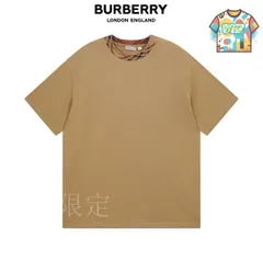 【今日特価】Burberry Check Collar Short T