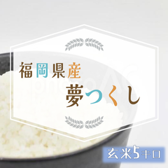 夢つくし 5kg 玄米 お米 5年産
