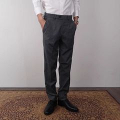 極美品】タグ付 Eminento OSAKUライン グレー ウールスラックス - メルカリ