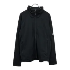 THE NORTH FACE ノースフェイス フリースジャケット アウトドア 企業ロゴ ブラック(メンズ L)中古 古着 V1039