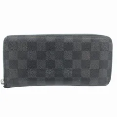 ルイヴィトン LOUIS VUITTON ダミエグラフィット ヴェルティカルジッピーウォレット 長財布 ラウンドファスナー PVC 黒 ブラック N63095 /GV ■GY12