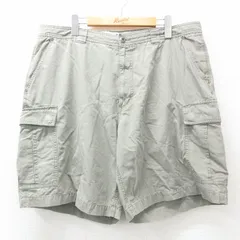 W39/古着 コロンビア ショート カーゴ パンツ ショーツ メンズ 00s コットン 緑系 グリーン 25apr04 中古 ボトムス 短パン ショーパン
