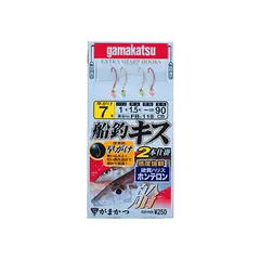 ガマカツ FB118 キス船釣仕掛 早ガケ 赤金 2本 9-1.5のサムネイル
