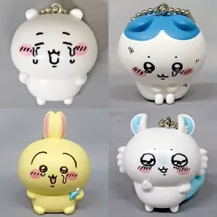 【中古】キーホルダー 全4種セット 「ちいかわ なんか小さくてかわいいやつ きゃらゆ～フィギュアコレクション ～ないちゃった!マスコット～」