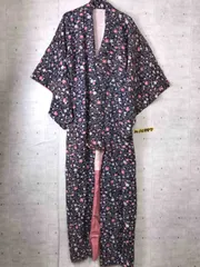 可愛い！もみじ 花柄 ちりめん 着物 和服