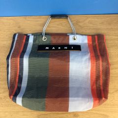 ☆ MARNI マルニ　ストライプバッグ　ラッカーレッド【バッグ】【2】