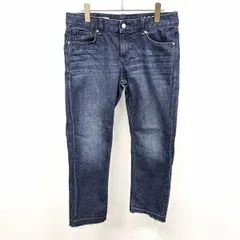 古着 GAP ギャップ 29 レディース デニム パンツ ジーンズ ジーパン 裾カットオフ 若干ストレッチ USED加工 綿×ポリウレタン ブルー 青