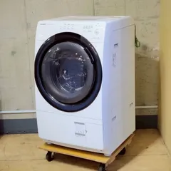 2023年製　SHARP ドラム式洗濯機 ES-S7H-WL ホワイト Amazon | シャープ ドラム式 洗濯乾燥機 洗濯7kg 乾燥3.5kg 幅