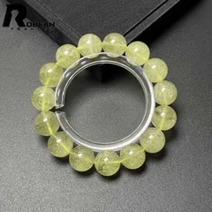 【限定1個】 綺麗 EU製 ★ROBEAN・リビアングラス★パワーストーン アクセサリー 天然石 幸運 高級 お守り ギフト プレゼント1  約13.9-14.1mm M0417979