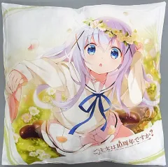 【中古】クッション・抱き枕・本体 チノ クッション Flower garden チノ 「ご注文はうさぎですか? BLOOM ご注文はOIOIですか? in 渋谷マルイ」