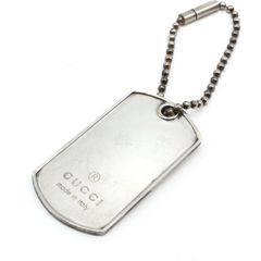 グッチ ドッグタグ ペンダントトップ チャーム チェーン シルバー925 銀 シルバー silver GUCCI
