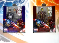 【中古】フィギュア S.H.Figuarts キャプテン・アメリカ(シビル・ウォー)＆アイアンマン マーク46 Special BOX Set 「シビル・ウォー/キャプテン・アメリカ」 トイザらス限定