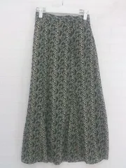 ◇ ◎ PAGEBOY ALICIA ウエストゴム ペイズリー柄 ロング ナロー スカート サイズF ブラック ベージュ マルチ レディース P  【中古】 【1209160000724】