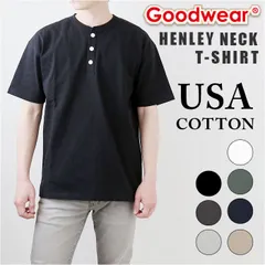 ☆ Lサイズ ☆ Goodwear USAコットンヘンリーネックT goodwear tシャツ グッドウェア 2w72522 メンズ シャツ Goodwear USA 半袖tシャツ ヘンリーネックT トップス インナー アンダーウェア レディース ユニセックス