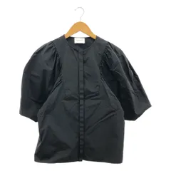 UNITED ARROWS / ユナイテッドアローズ | C/N ギャザー ボリュームスリーブ ブラウス | F | ブラック | レディース