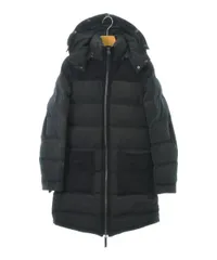 美品　ロンハーマン　ダウンコート　ラムレザー　ベロア　切り替え　キルティング　黒 Ron Herman ロンハーマン ブラック ベルベット×ラムレザー ノー