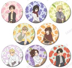 [중고] 배지·빈즈 전 8종 세트 [진격의 거인 트레이딩 Botania 제3탄 매트캔 배지]