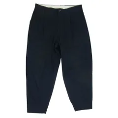 COMME des GARCONS HOMME DEUX コムデギャルソンオムドゥ DA-P073 コットン タックパンツ ワイド テーパードパンツ ダークネイビー系 M【中古】のサムネイル