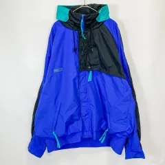 【古着】Columbia/コロンビア Citerion ナイロン マルチカラー マウンテンジャケット ブルー XLサイズ