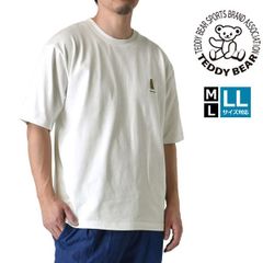 Teddy bear 半袖Tシャツ《20オフホワイト》新品 未使用 テディベア 正規品 メンズ tシャツ ワンポイント 刺繍 綿 コットン【D4K】【メール便2】ファッション メンズ M L LL 夏