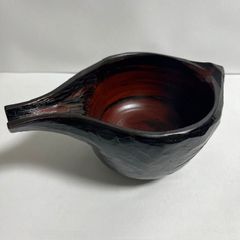 D-4 アンバーガラス ヴィンテージ食器 レトロポップ 昭和レトロ 琥珀色 