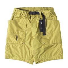 【新品】GOLDWIN ゴールドウイン パンツ サイズ:M / 24SS リップストップ ライト カーゴ ショート パンツ (Rip-stop Light Cargo Shorts GM74152) / アシッドイエロー / ボトムス ショーツ【メンズ】