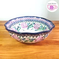 直径17cm　ウェーブボウル　鉢　ツェラミカミレナ　ポーリッシュポタリー　ポーランド食器　CeramikaMillena　オーブン/電子レンジ/食洗機対応