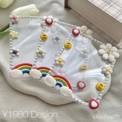 虹とフラワーニコちゃんシリーズ　B8/B7/クレイデコ/硬貨ケース/韓国/ジャニオタ