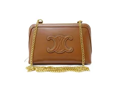 【美品】CELINE セリーヌ チェーン クラッチ キュイル トリオンフ ショルダーバッグ