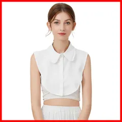 【人気商品】付け衿 シャツ襟 フリル ビッグカラー 無地 角襟 ボタンつけ襟 レイヤード 小物 アクセサリー レディース 重ね着風 女性 ブラウス 襟 つけ襟 シンプル レギュラーカラー ベーシック OL [UMIYI] 通勤 オフィス おしゃれ 可愛い