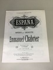 25 Emmanuel Chabrier ESPANA ピアノ連弾 楽譜 - メルカリ