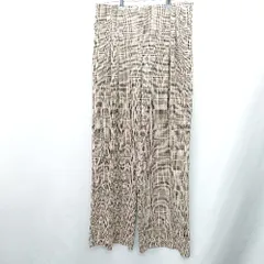 ◇ ZARA ザラ ノバチェック ストレートパンツ サイズM ブラウン系 レディース E  【1408060023400】