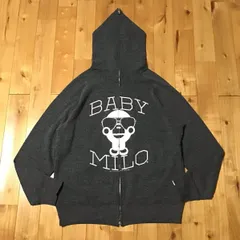 エイプ BABY MILO カウズ コラボ フルジップ スウェット パーカー M ☆激レア☆ KAWS × BAPE Milo Animal Kingdom パーカー Lサイズ