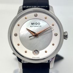【未使用】ミドー　MIDO　バロンチェッリ　M039.207.16.106.00　自動巻　デイト表示　裏スケ　シェル　革ベルト　レディース