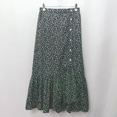 ◇ Θ AMERICAN HOLIC アメリカン ホリック 柄入り ロング丈 - スカート サイズM ブラック系 レディース E  【1507280005729】