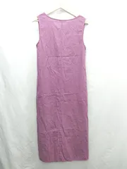 ◇ ⊂ ◎ ur's ユアーズ 生地薄手 ロング丈 ワンピース サイズS パープル レディース E  【1501230024853】